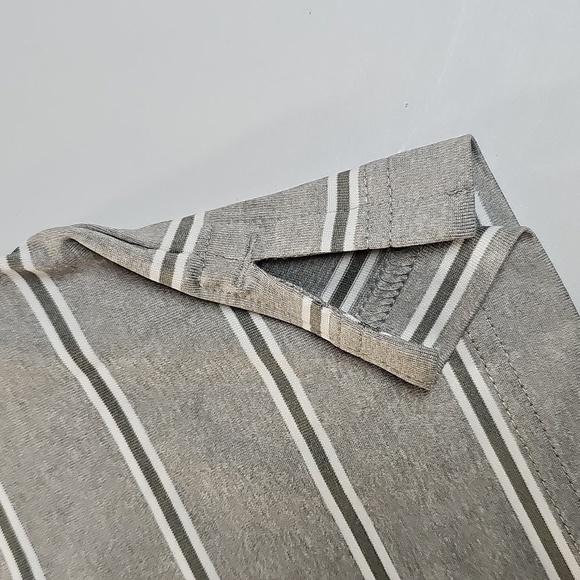 NWT Cutter & Buck Big Mens DryTec Polo 3xl Gray/white Striped - Picture 8 of 8